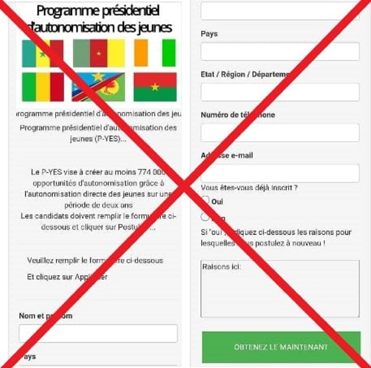 Formulaire de demande du Fonds