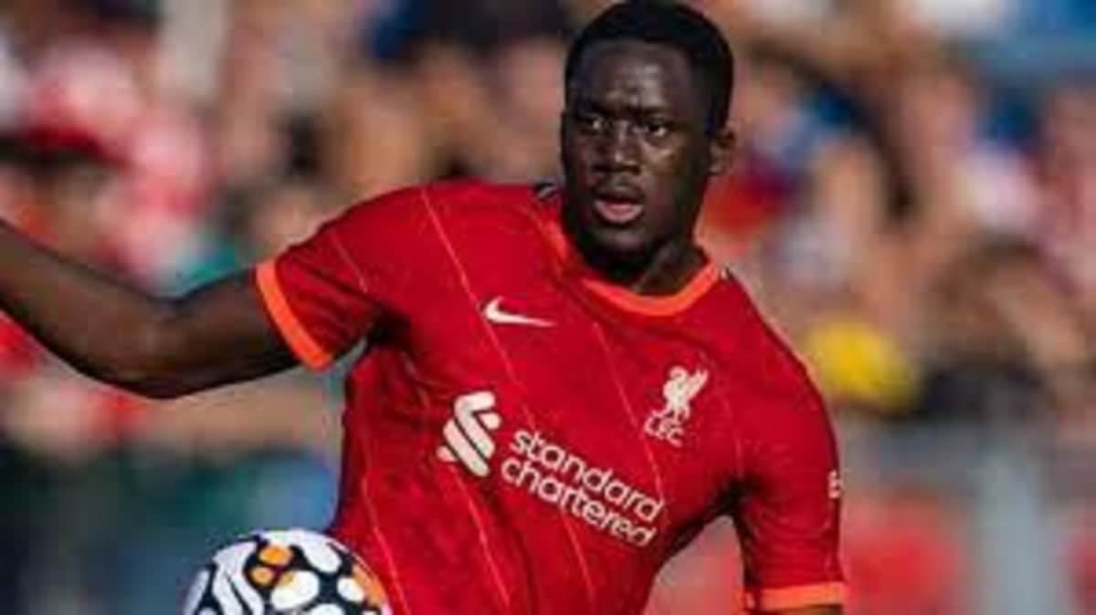 Le défenseur de Liverpool Ibrahima Konaté lors d'un match avec les Reds