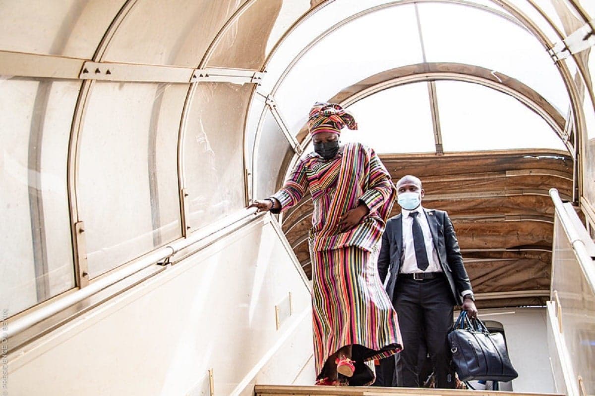 Arrivée de Mariam Chabi Talata Ã  Bangui