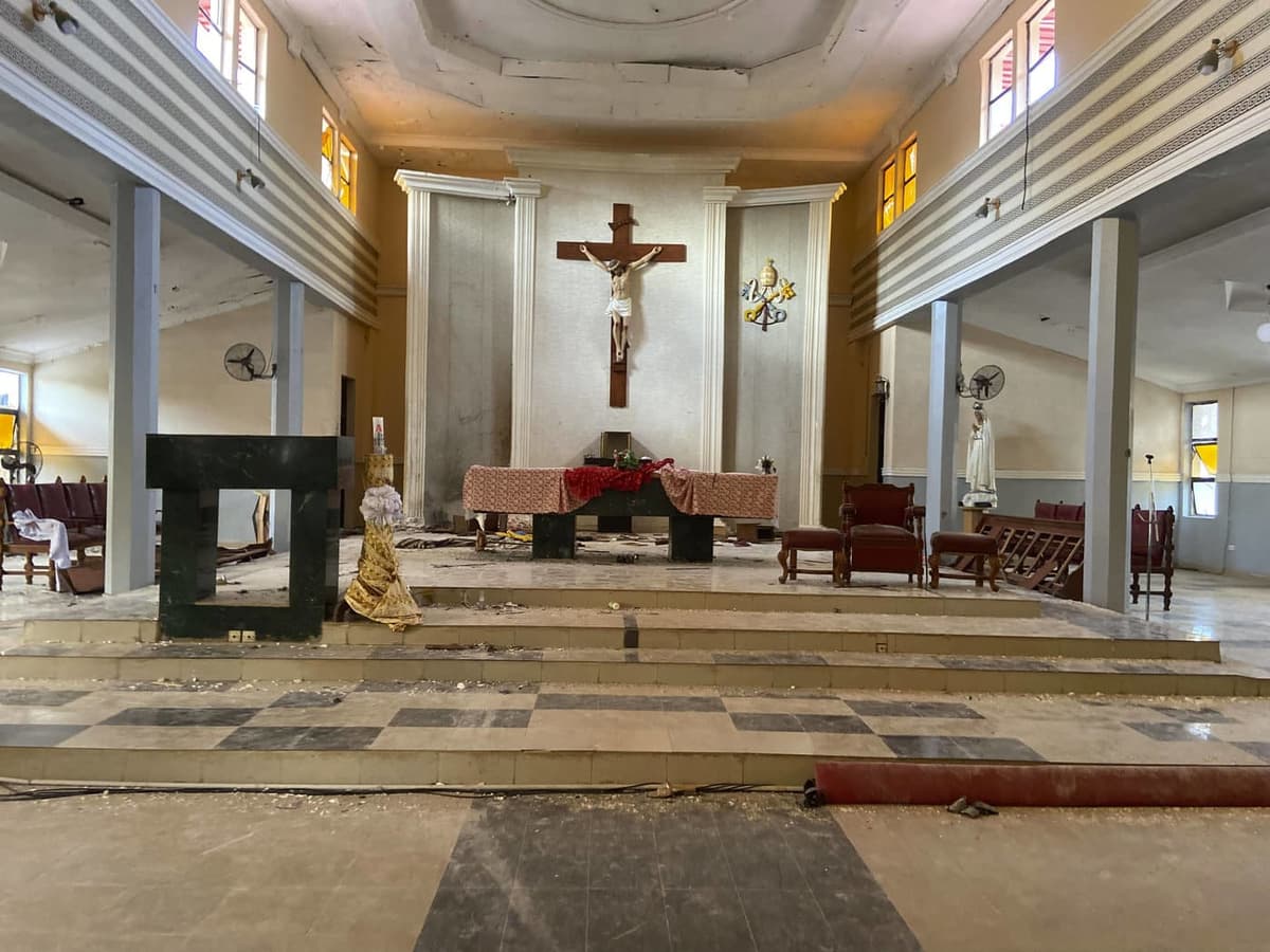 église catholique St Francis de la ville d'Owo, dans l'Etat d'Ondo (sud-ouest du Nigeria)