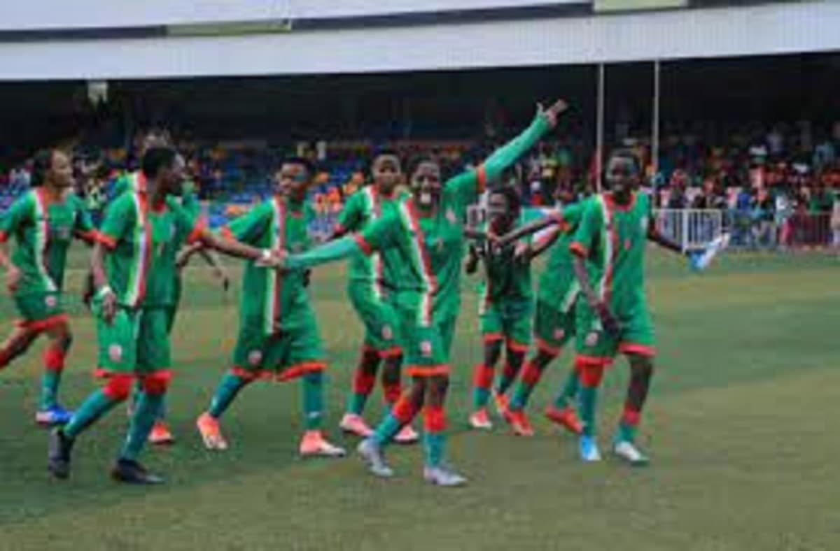 Des joueuses burundaises célèbrent leur victoire