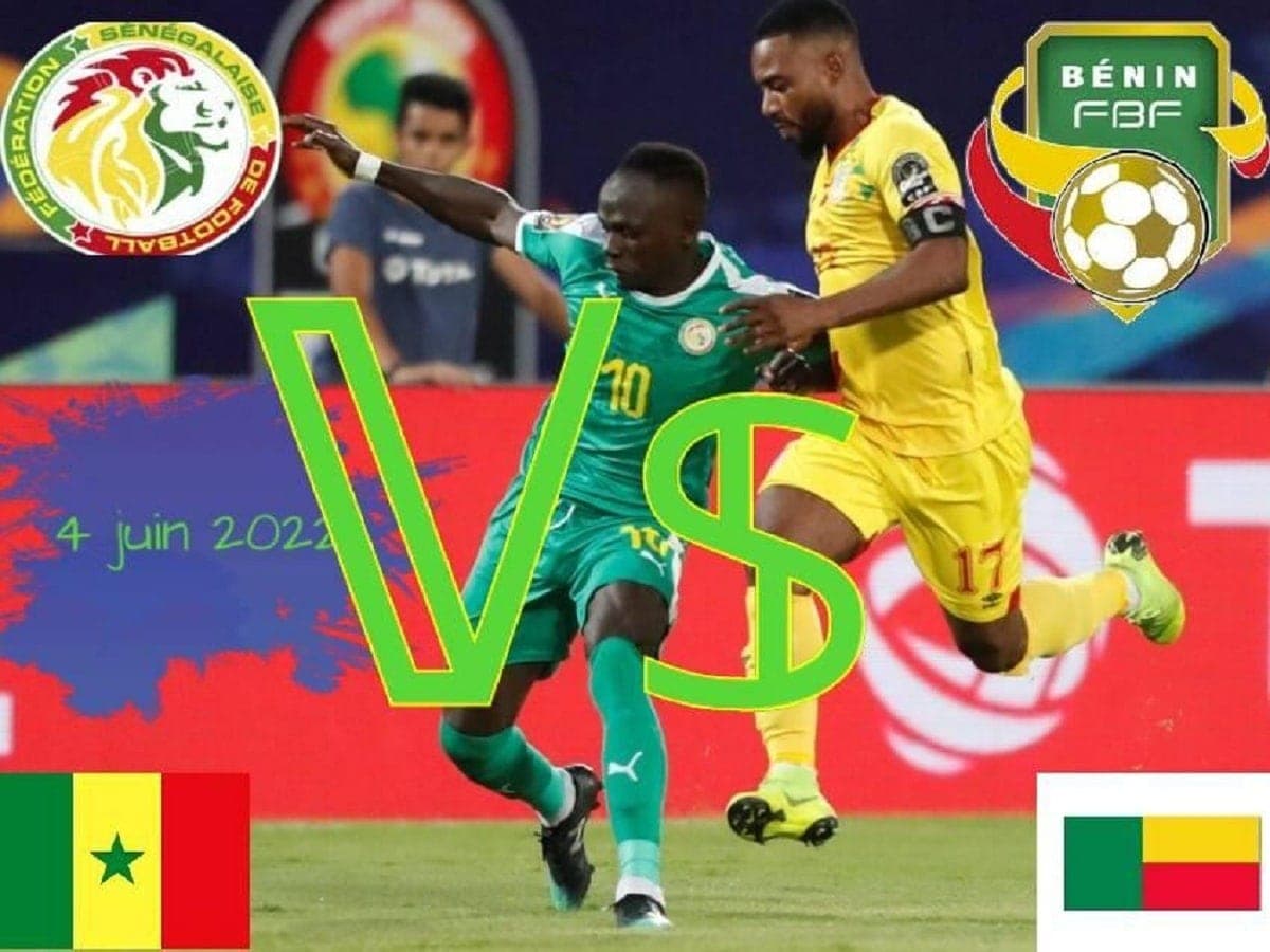 Des joueurs béninois et sénéglais lors d'un match de la CAN