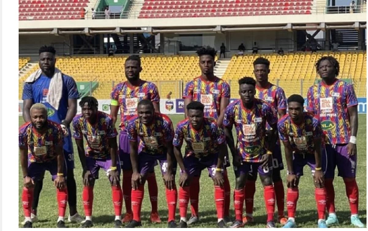 Des joueurs de Hearts of Oak au Ghana