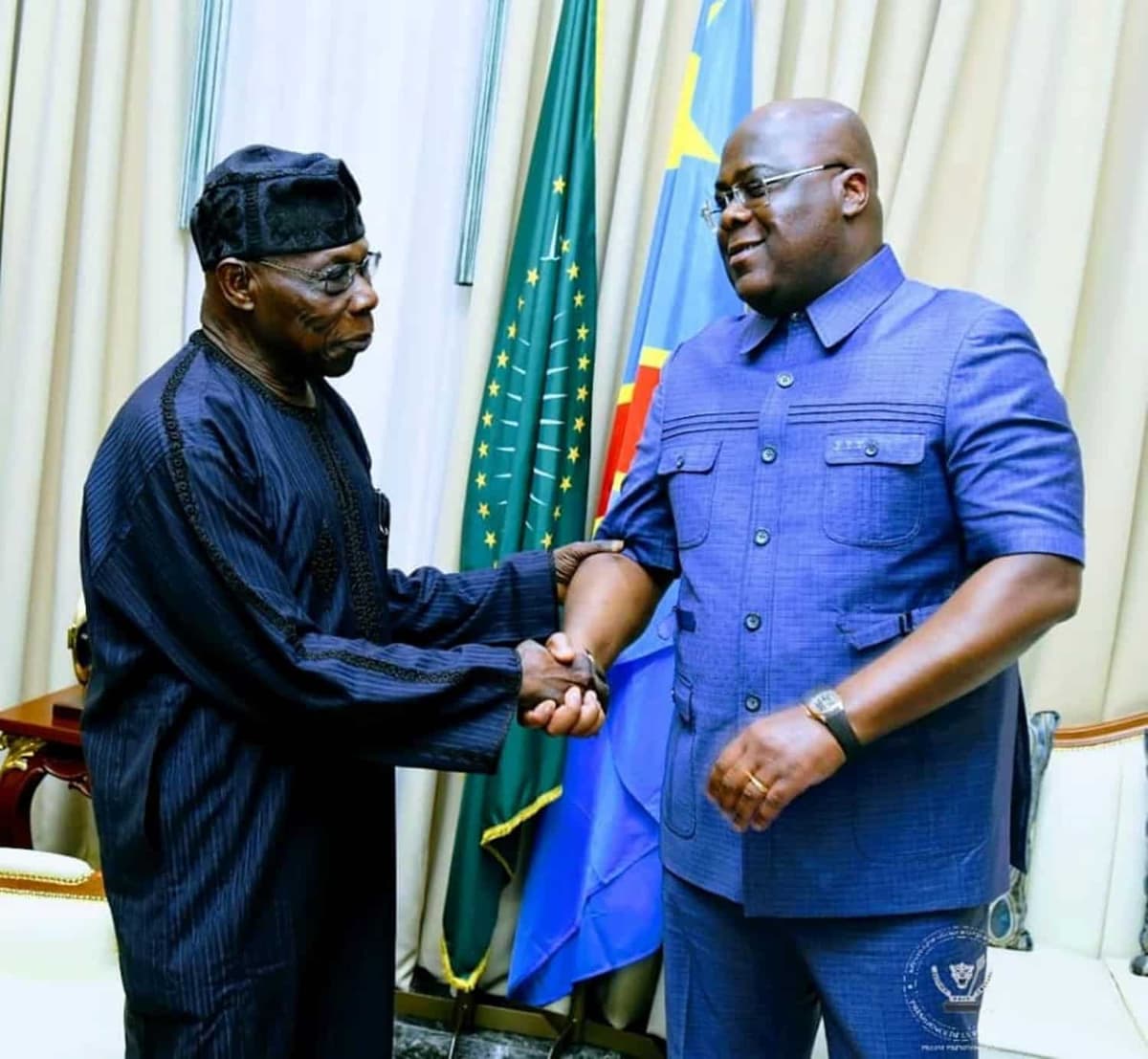 Félix Tshisekedi et Olusegun Obasanjo