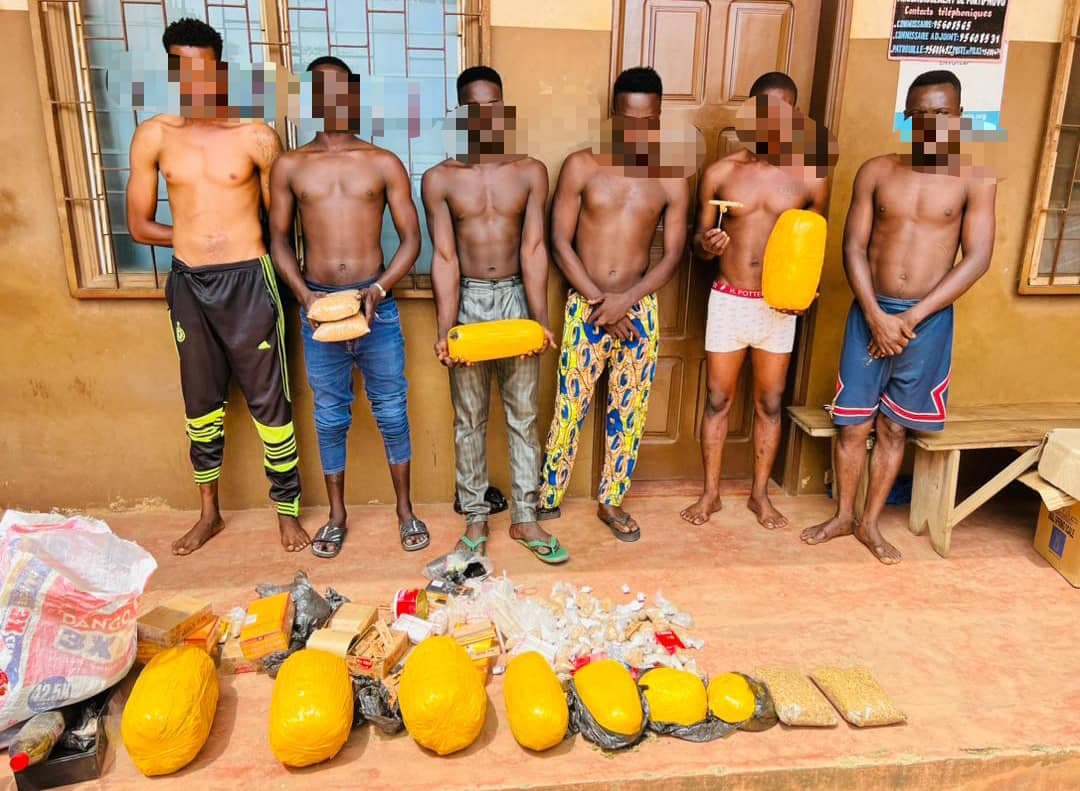 Les présumés malfrats arrêtés