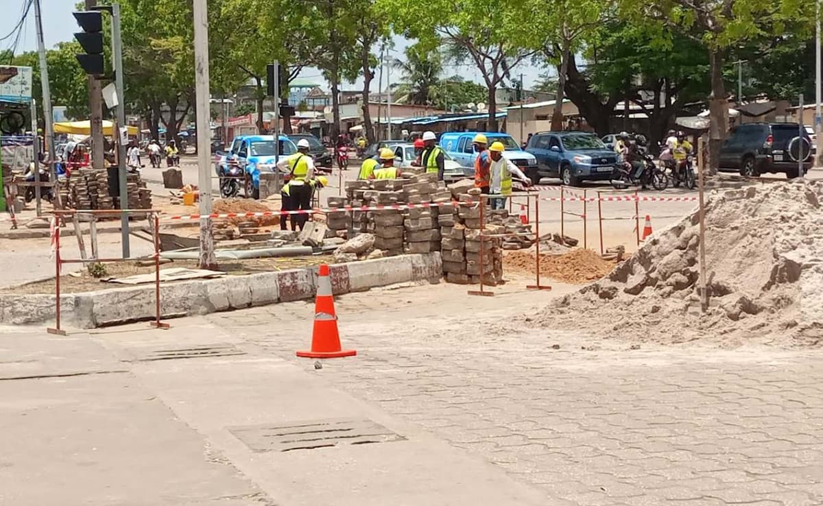 Travaux routiers au Bénin