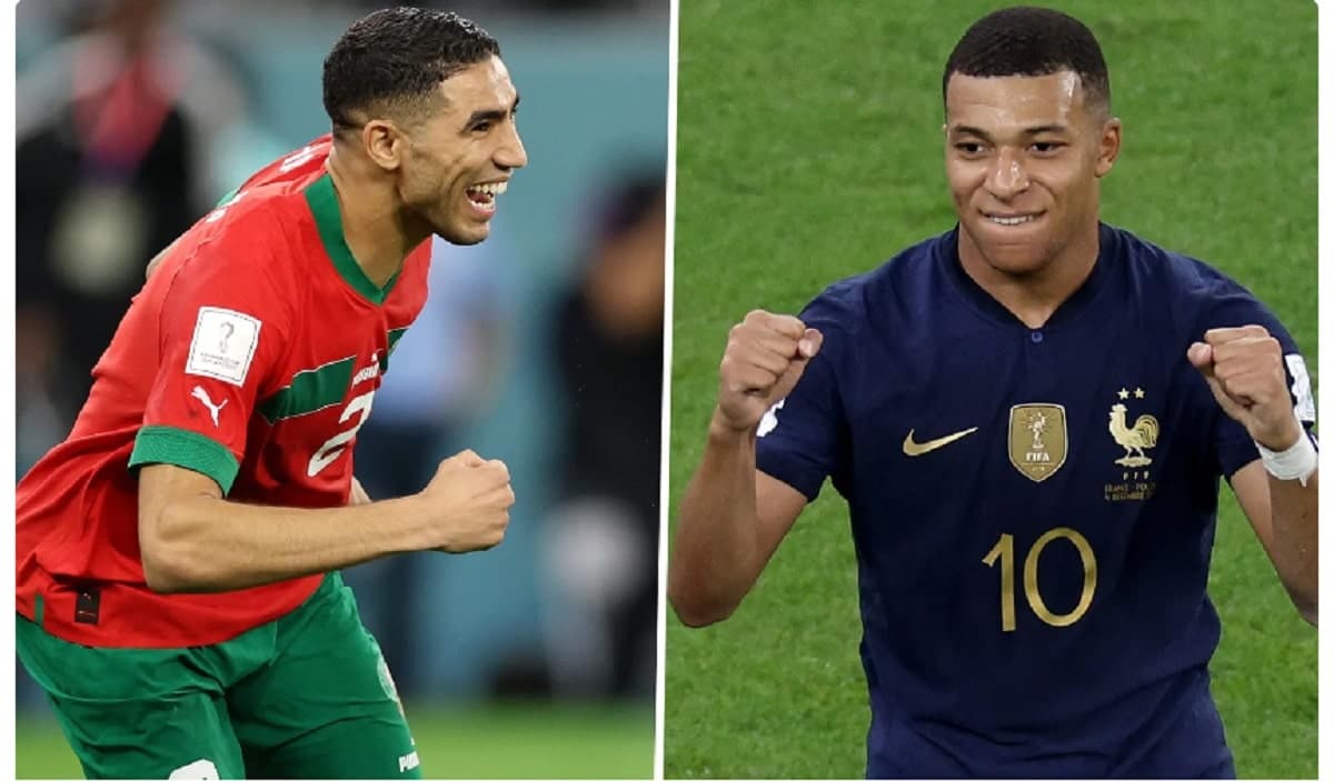 Achraf Hakimi et Kylian Mbappé