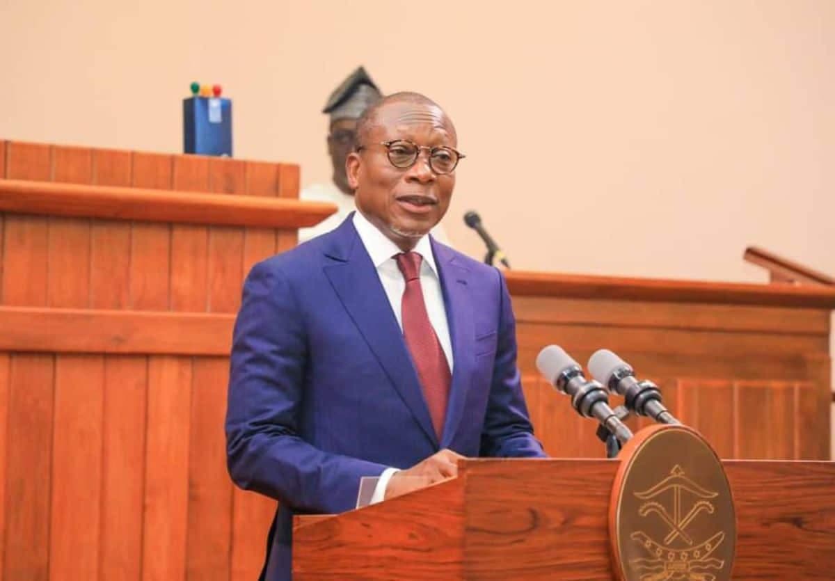 Patrice Talon lors de son discours sur l'état de la nation (08 décembre 2022)