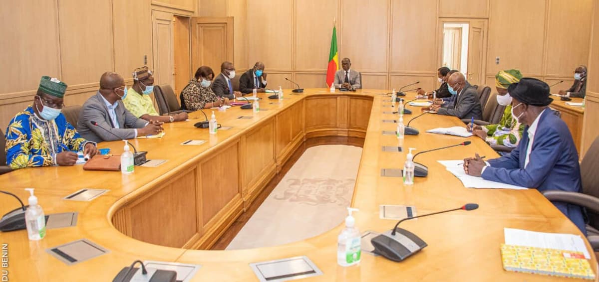 Rencontre entre Patrice Talon et les centrales syndicales (avril 2022)