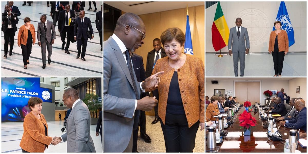 Le président Patrice Talon et la Directrice générale du FMI