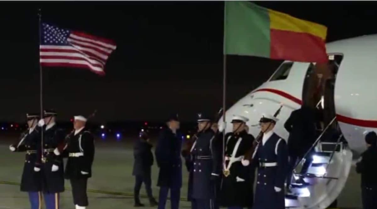 Arrivée de Patrice Talon Ã  Washington dans le cadre du sommet Afrique - Etats-Unis