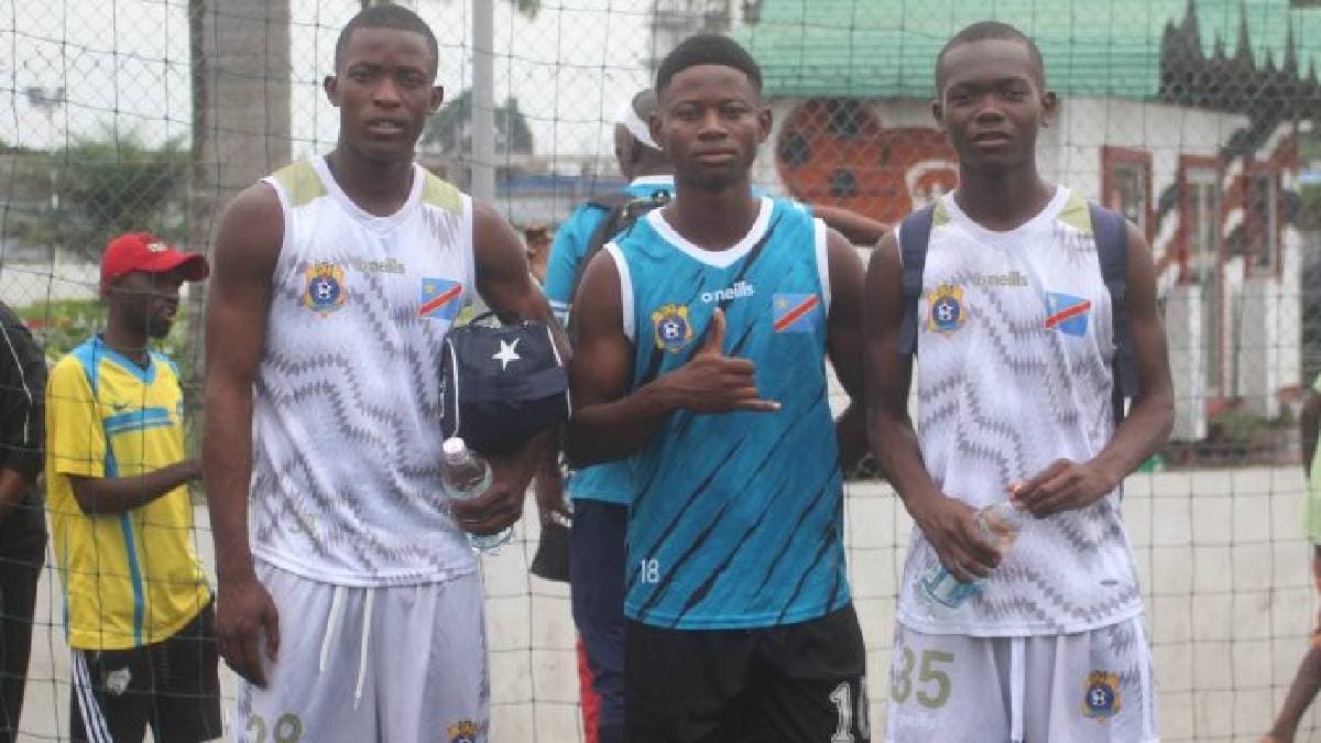 Des joueurs U17 de la RDC