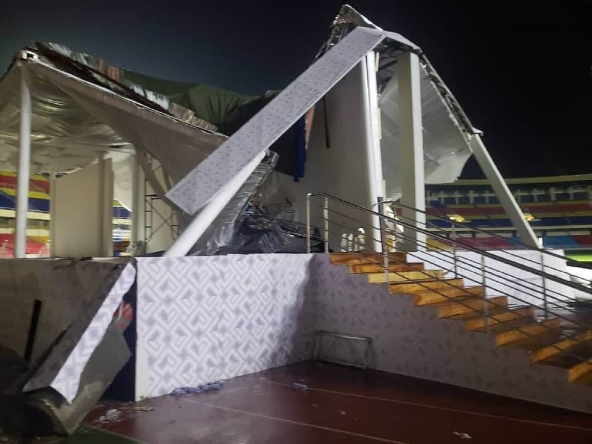 RDC: l'une des tribunes Ã  Kinshasa où le pape François doit s’exprimer s’est effondrée après de fortes pluies