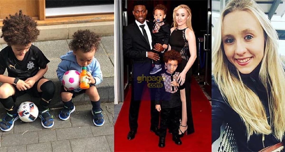 Le footballeur ghanéen Christian Atsu et sa famille