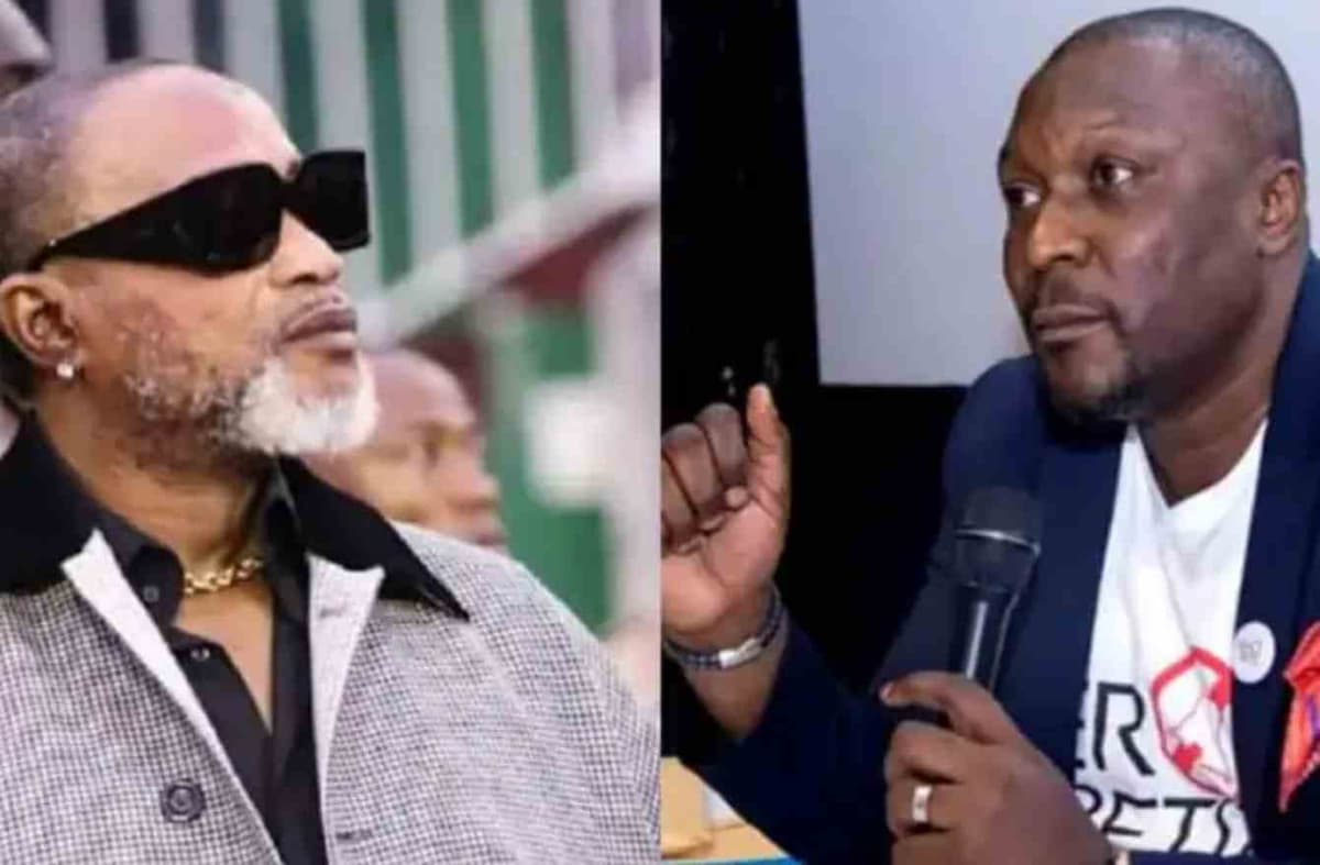 Koffi Olomidé et le journaliste Naty Lokole