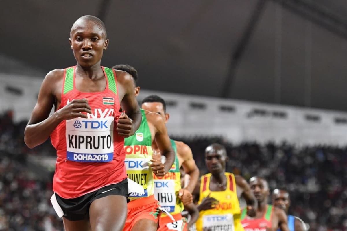 Rhonex Kipruto, détenteur du record du monde du 10 km au Kenya et médaillé de bronze du 10 000 m Ã  Doha 2019, a été provisoirement suspendu par l'Athletics Integrity Unit ©Getty Images