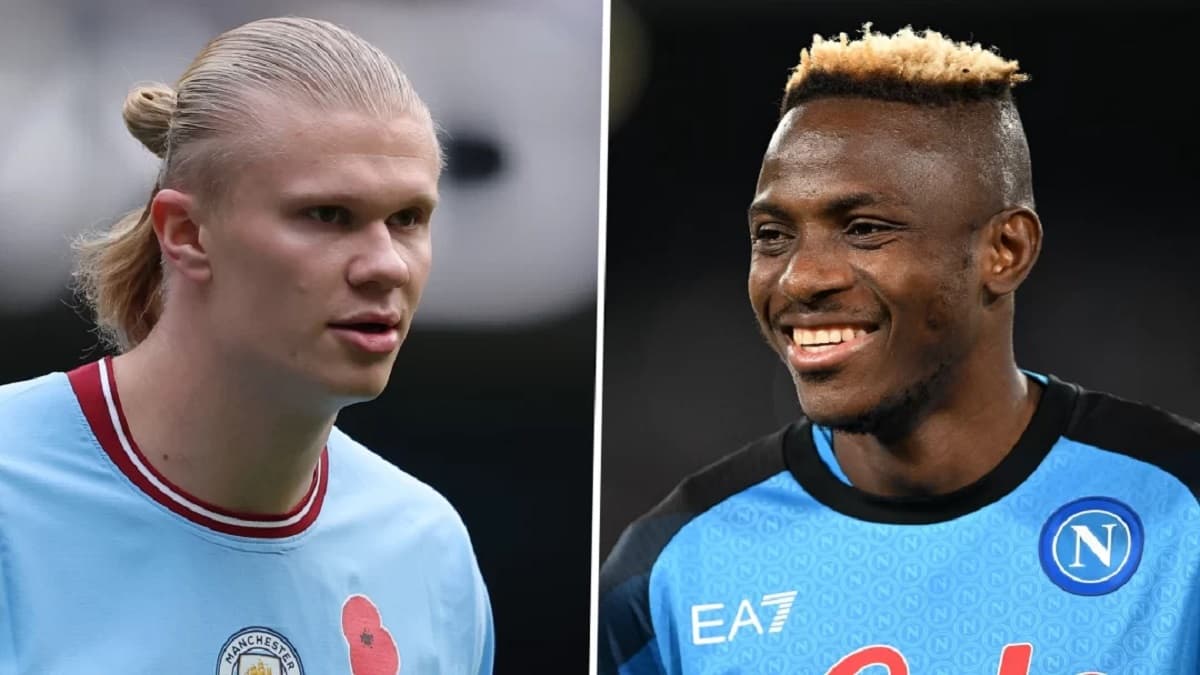 Victor Osimhen et Erling Haaland