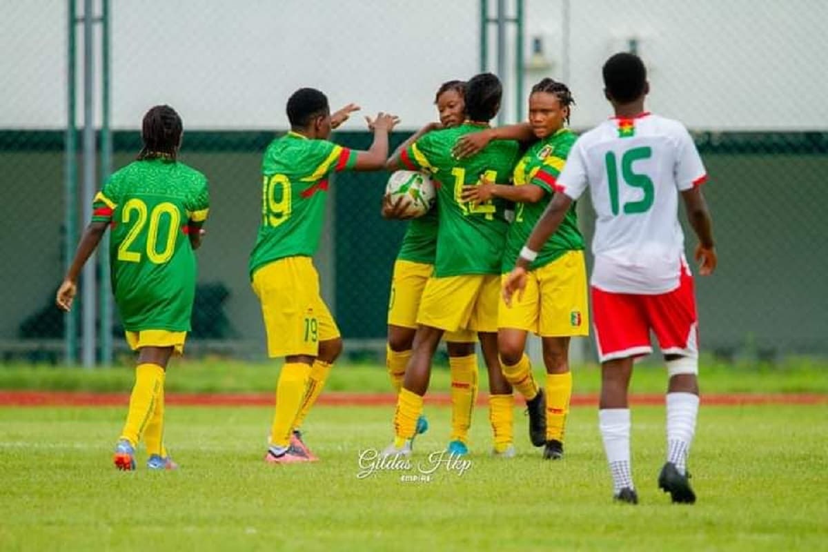 Des joueuses du Burkina Faso et du Mali