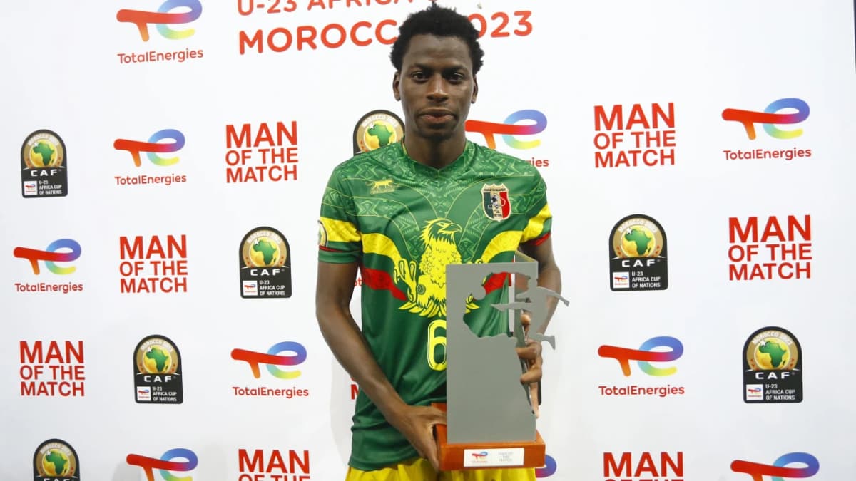 Mamady Diambou, milieu de terrain de l'équipe U23 du Mali