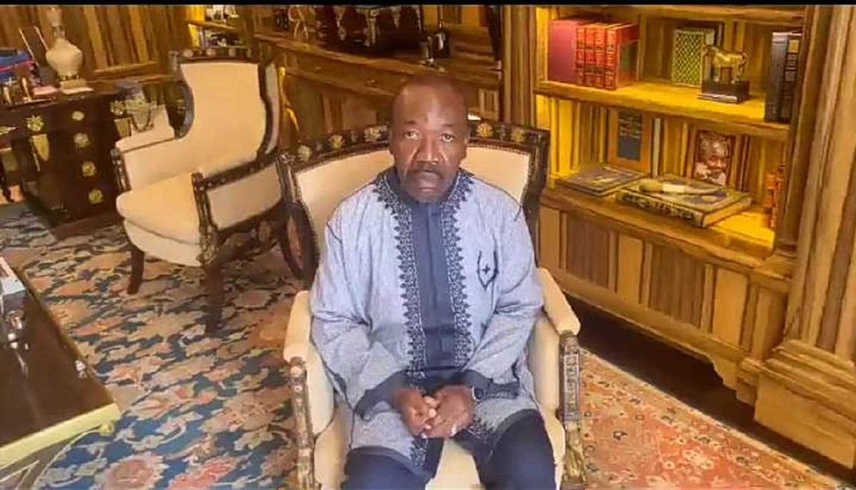 Le président du Gabon Ali Bongo Ondimba, placé en résidence surveillée par des militaires qui l’ont destitué Ã  l’issue d’un coup d’Etat mercredi 30 août 2023