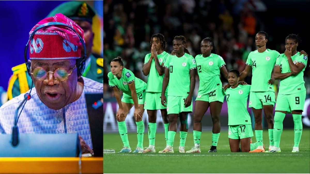 Le président nigérian Bola Tinubu console les Super Falcons après leur élimination Ã  la Coupe du monde féminine 2023