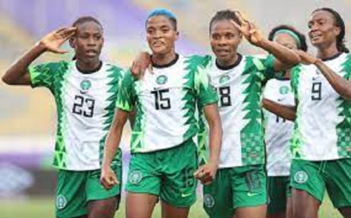 Super Falcons du Nigeria célèbrent leur victoire