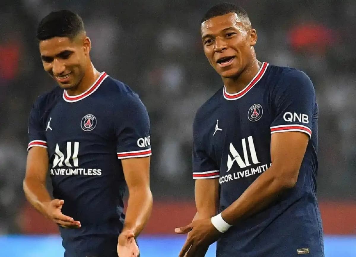 Hakimi et Mbappé
