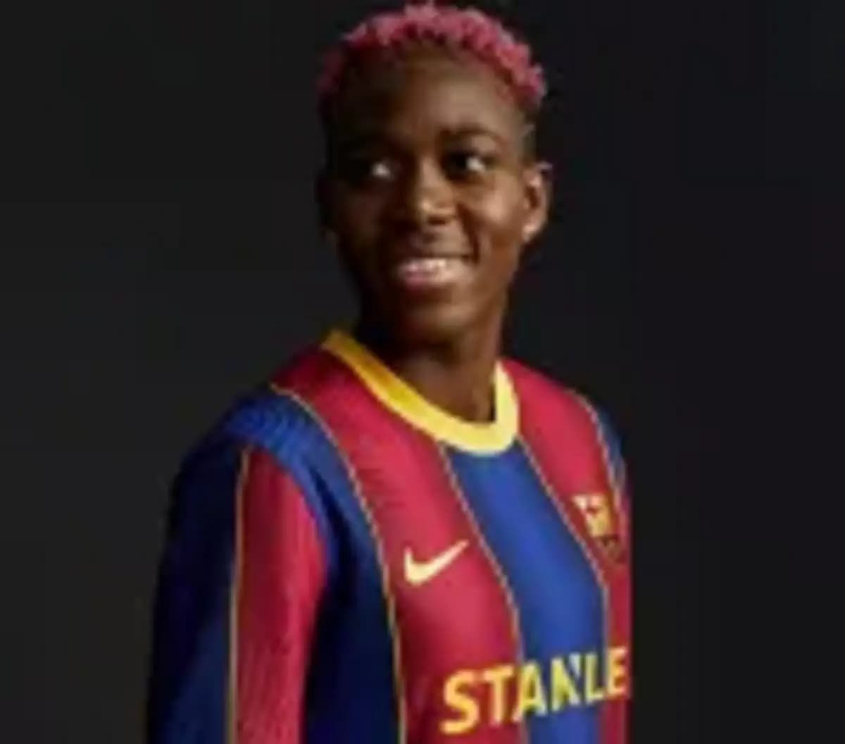L'attaquante nigériane du FC Barcelone, Asisat Oshoala