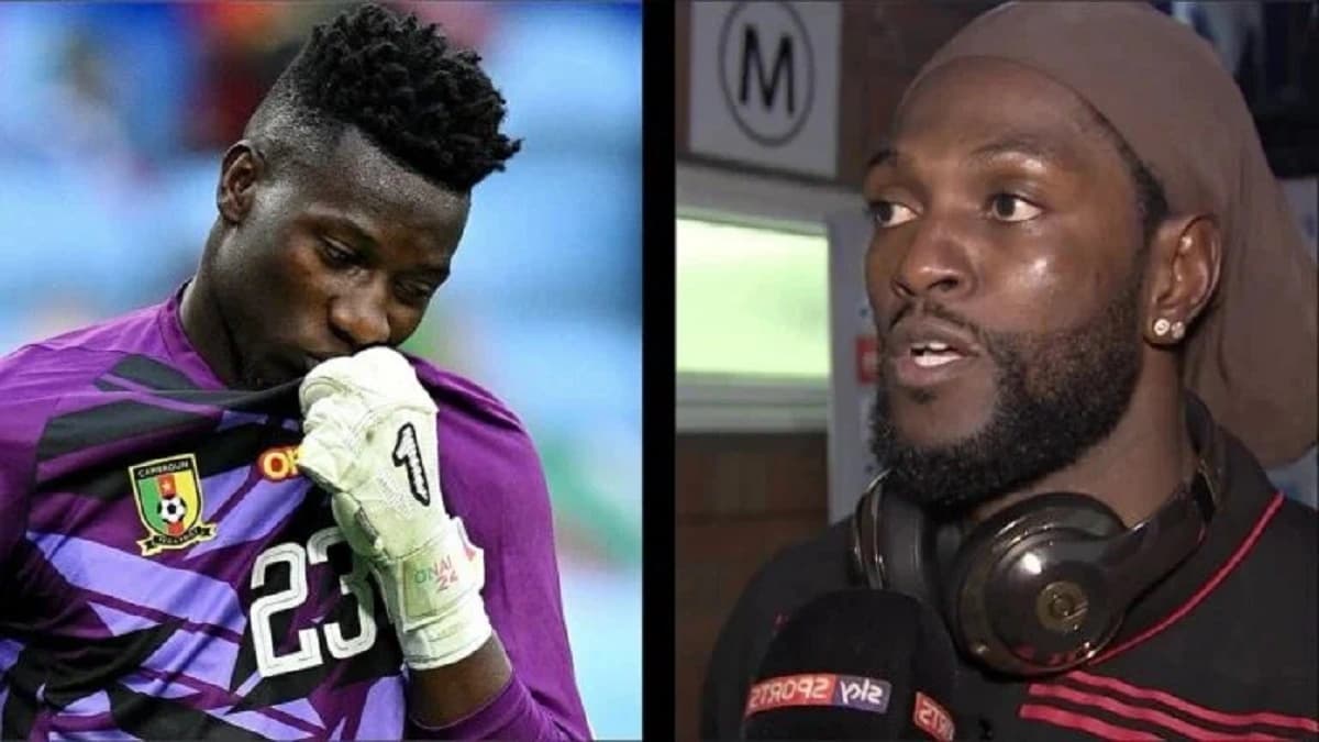 André Onana et Emmanuel Adebayor