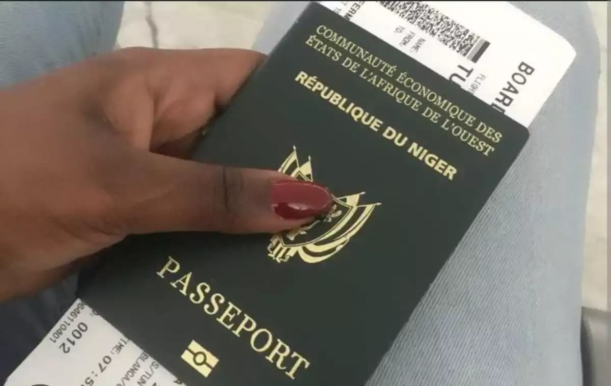 Passeport du Niger, document officiel pour voyager sans visa vers 32 pays en 2024.