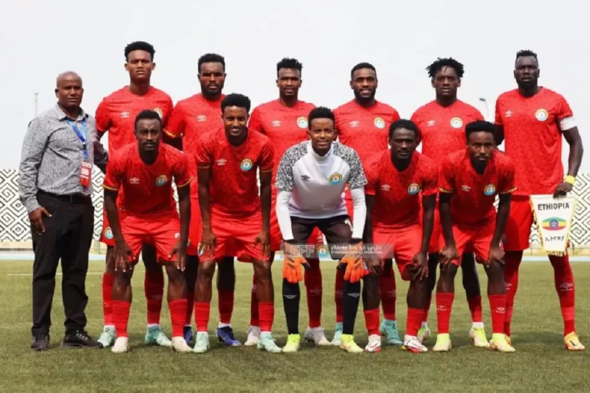 Des joueurs de l'équipe nationale de l'Ethiopie