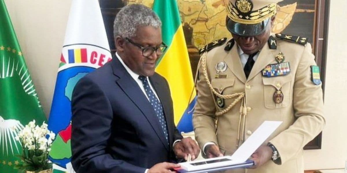 Le Président Oligui Nguema et Aliko Dangote