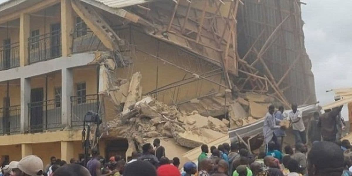 Effondrement d'un bâtiment scolaire Ã  Jos au Nigeria