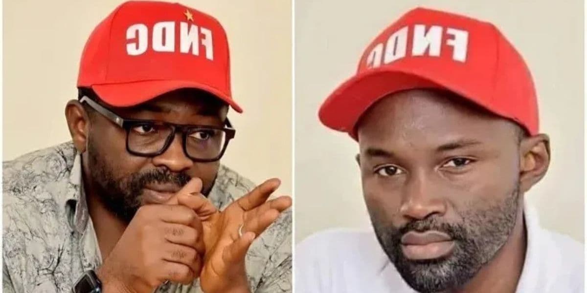 Deux figures de la société civile guinéenne, Billo Bah et Foniké Mengué