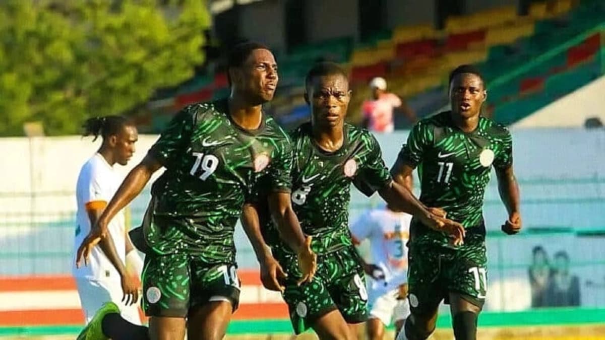 Des U20 nigérians célèbrent leur victoire