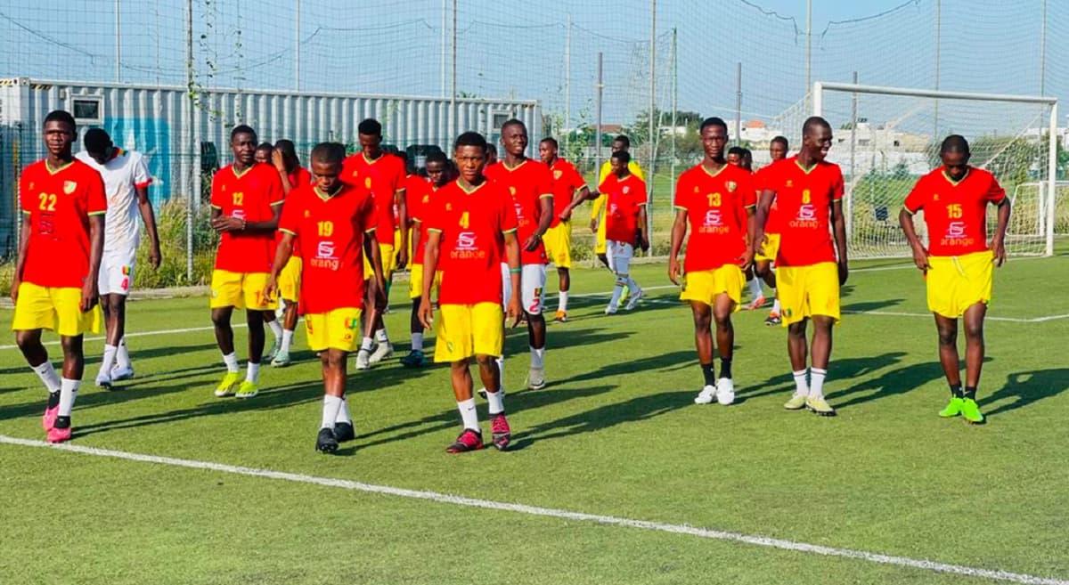 Des joueurs U17 de la Guinée