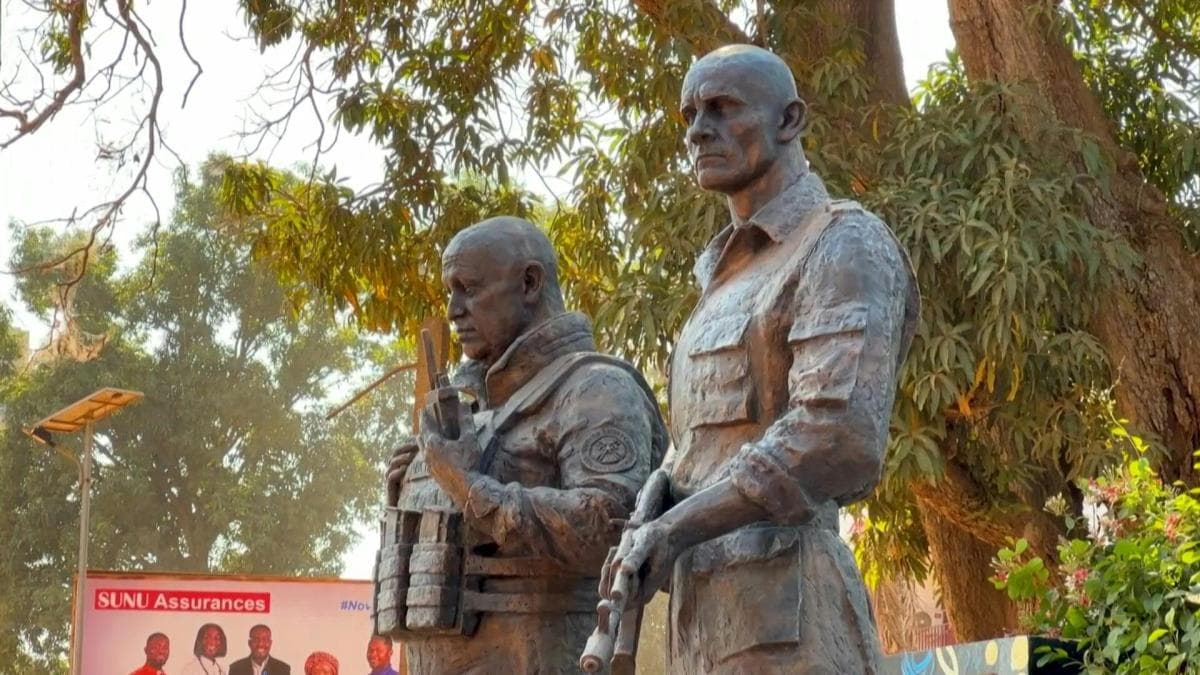 Evguéni Prigojine immortalisé Ã  Bangui