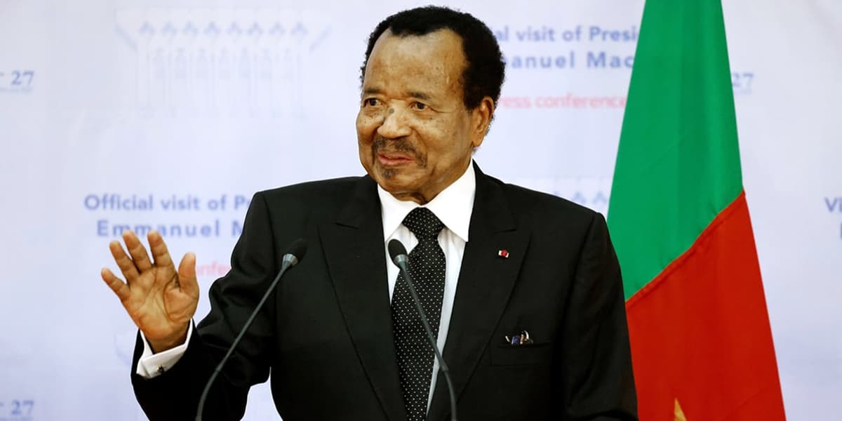 Paul Biya, président du Cameroun