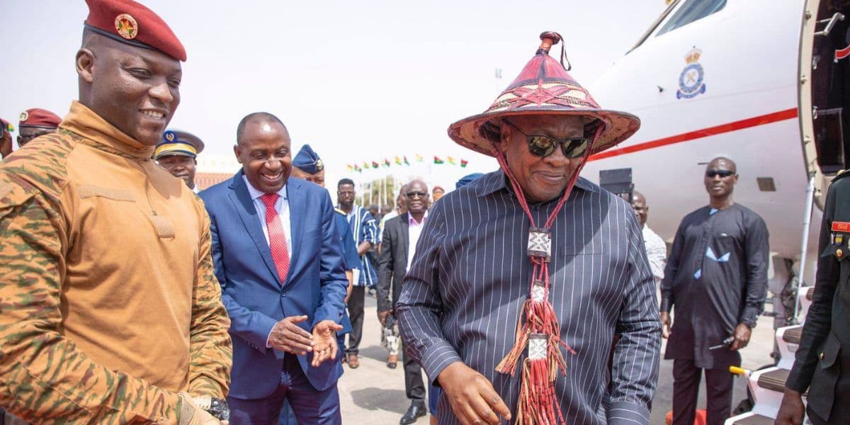 Ghana : après le Mali et le Niger, le président John Dramani Mahama à Ouagadougou