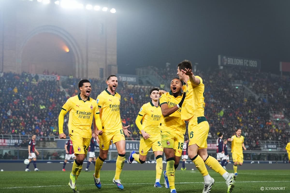 Série A (J23) : AC Milan mène à la mi-temps contre Bologne