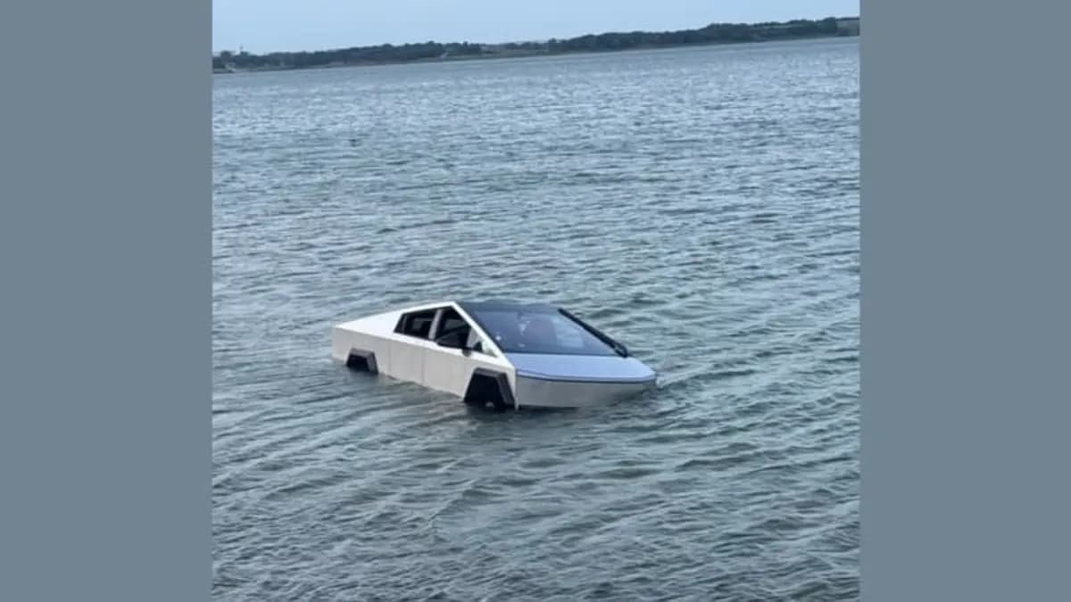 États-Unis : il plonge son Cybertruck dans un lac pour tester le “Wade Mode”