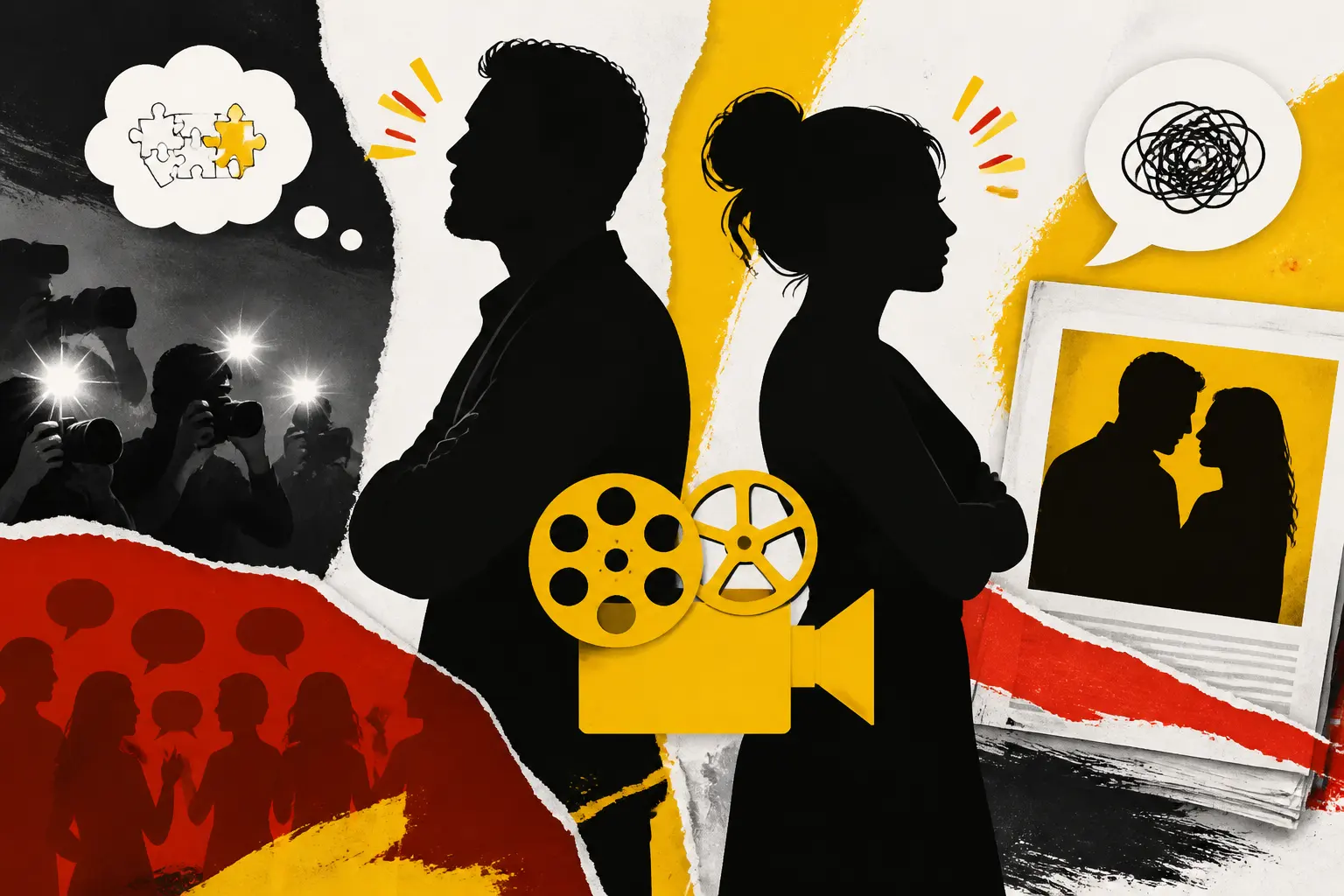 Illustration editoriale pour Cyril Hanouna et Shana Loustau crient au montage après une photo complice en Une
